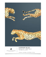 Creative Lab Amsterdam behang Leopard Blue wallpaper sample