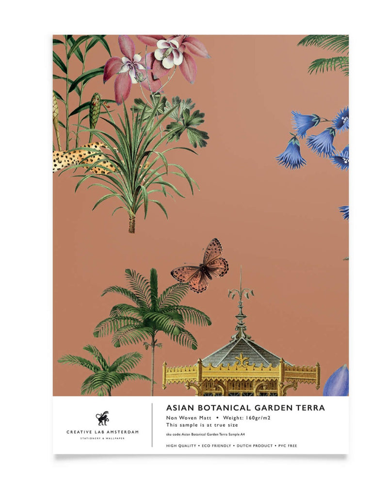 Creative Lab Amsterdam behang Asian Botanical Garden Terra wallpaper sample