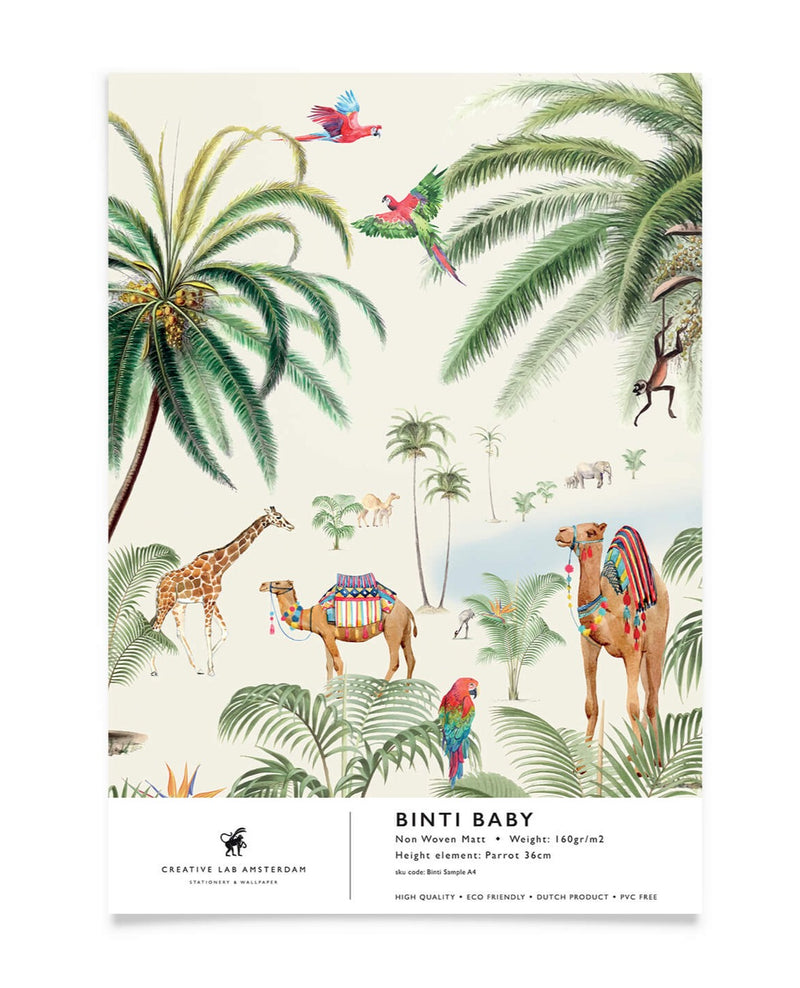 Creative Lab Amsterdam behang Binti Baby Wallpaper sample