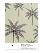 Creative Lab Amsterdam behang Palm Black Palm wallpaper sample