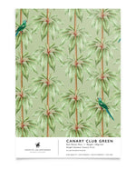 Creative Lab Amsterdam behang Canary Club Green Wallpaper Sample