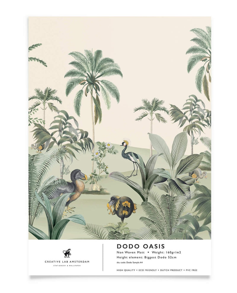 Creative Lab Amsterdam behang Dodo Oasis Wallpaper sample
