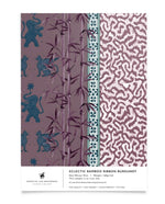 Creative Lab Amsterdam behang Eclectic Bamboo Ribbon Burgundy wallpaper sample