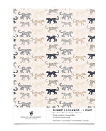 Creative Lab Amsterdam behang Funky Leopards - Light Wallpaper Sample