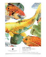 Creative Lab Amsterdam behang Lily Fishes wallpaper sample