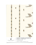 Creative Lab Amsterdam behang Lucky Pigeon Offwhite wallpaper sample