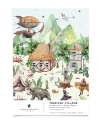 Creative Lab Amsterdam behang Magical village Wallpaper sample