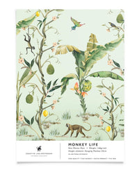Creative Lab Amsterdam behang Monkey Life Wallpaper sample