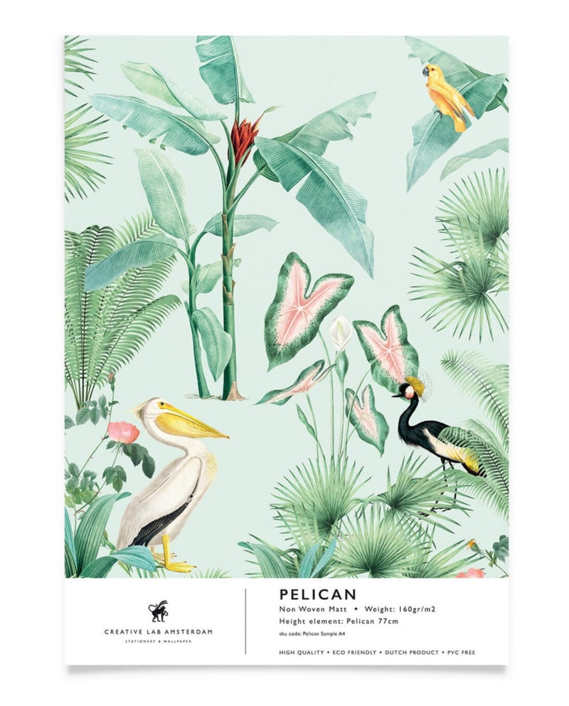 Creative Lab Amsterdam behang Pelican wallpaper sample