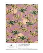 Creative Lab Amsterdam behang Purple Bananas wallpaper sample