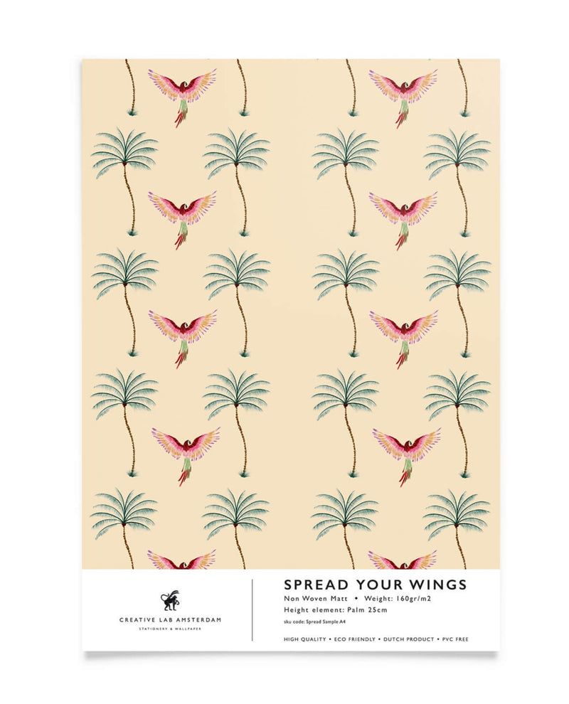 Creative Lab Amsterdam behang Spread Your Wings Wallpaper Sample