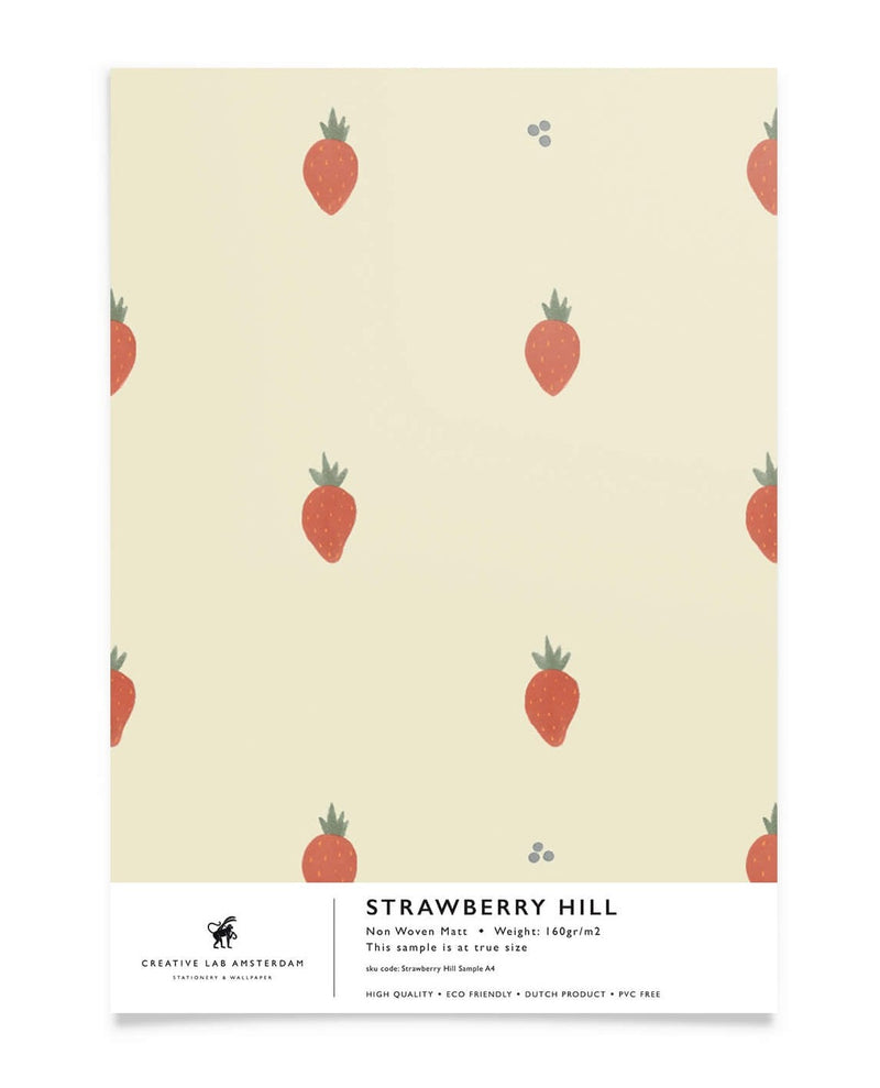 Creative Lab Amsterdam behang Strawberry Hill Wallpaper sample