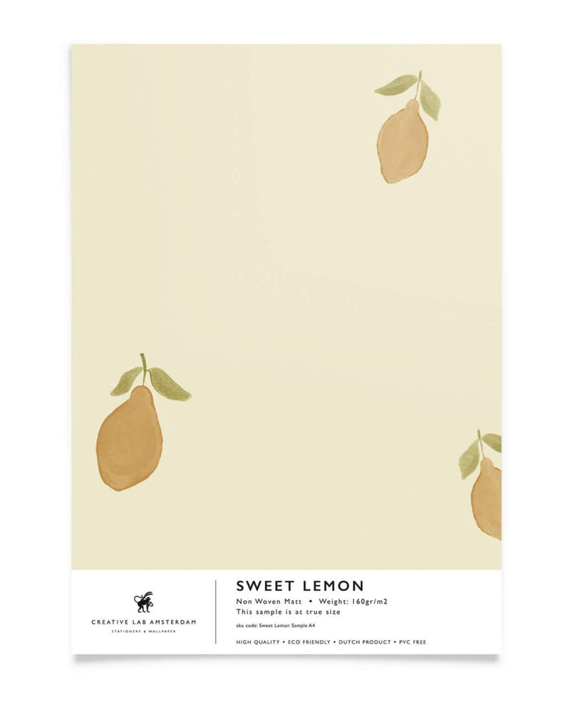 Creative Lab Amsterdam behang Sweet Lemon wallpaper sample