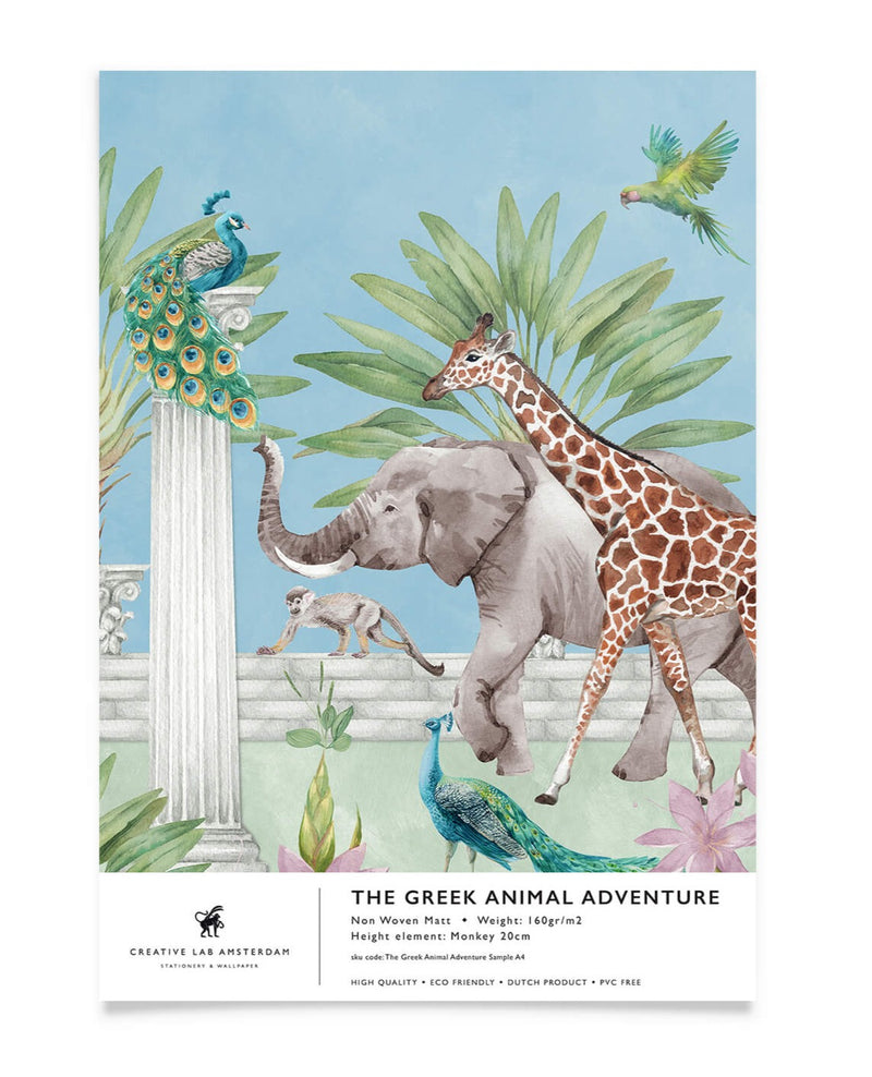 Creative Lab Amsterdam The Greek Animal Adventure wallpaper sample