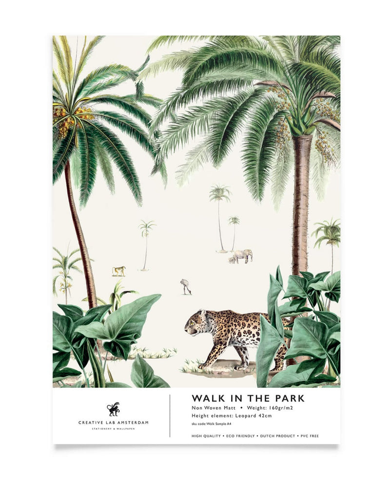 Creative Lab Amsterdam behang Walk in the Park Wallpaper Sample