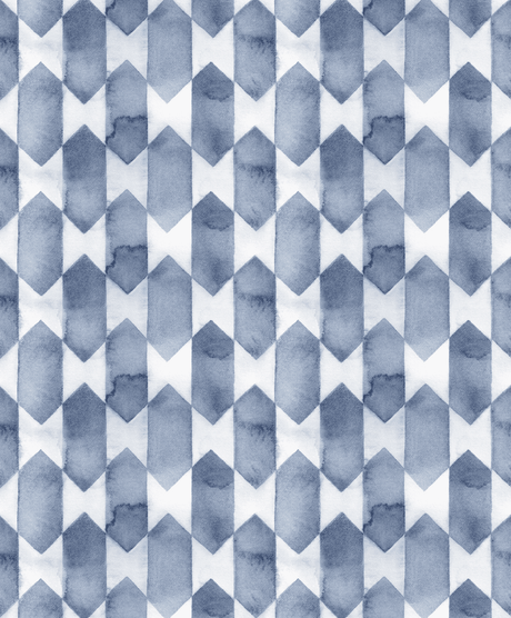Creative Lab Amsterdam wallpaper Watercolour Checked Blue behang