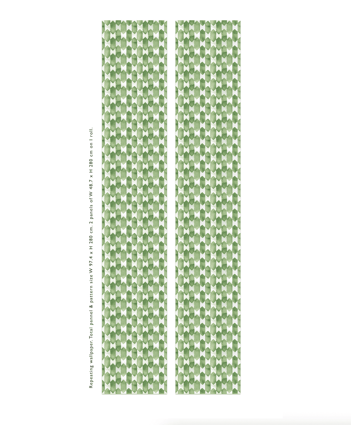 Creative Lab Amsterdam wallpaper Watercolour Checked Green behang rolls