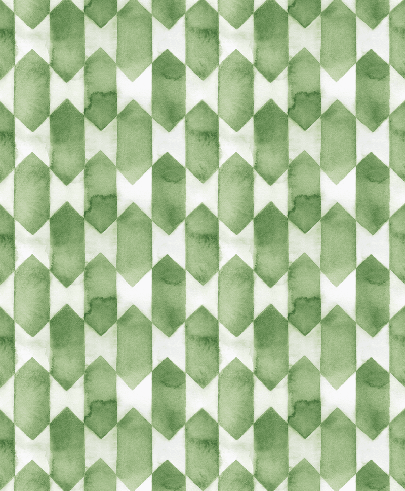 Creative Lab Amsterdam wallpaper Watercolour Checked Green behang detail