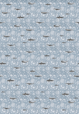 Creative Lab Amsterdam behang Whaliam Morris Blue Wallpaper