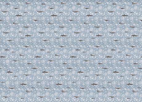 Creative Lab Amsterdam behang Whaliam Morris Blue Wallpaper