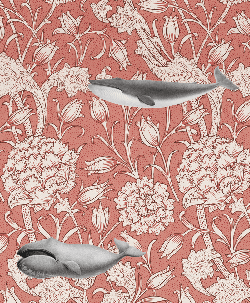 Creative Lab Amsterdam behang Whaliam Morris Coral Wallpaper detail