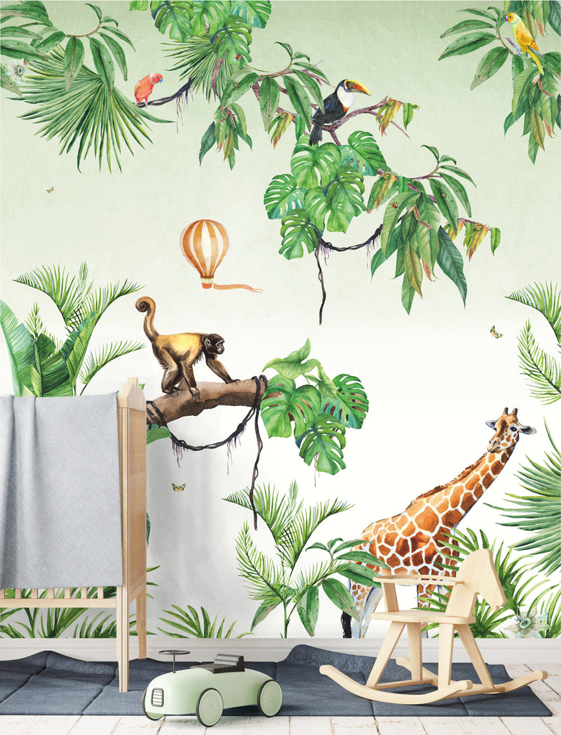 Creative Lab Amsterdam behang Monkey Jungle Wallpaper