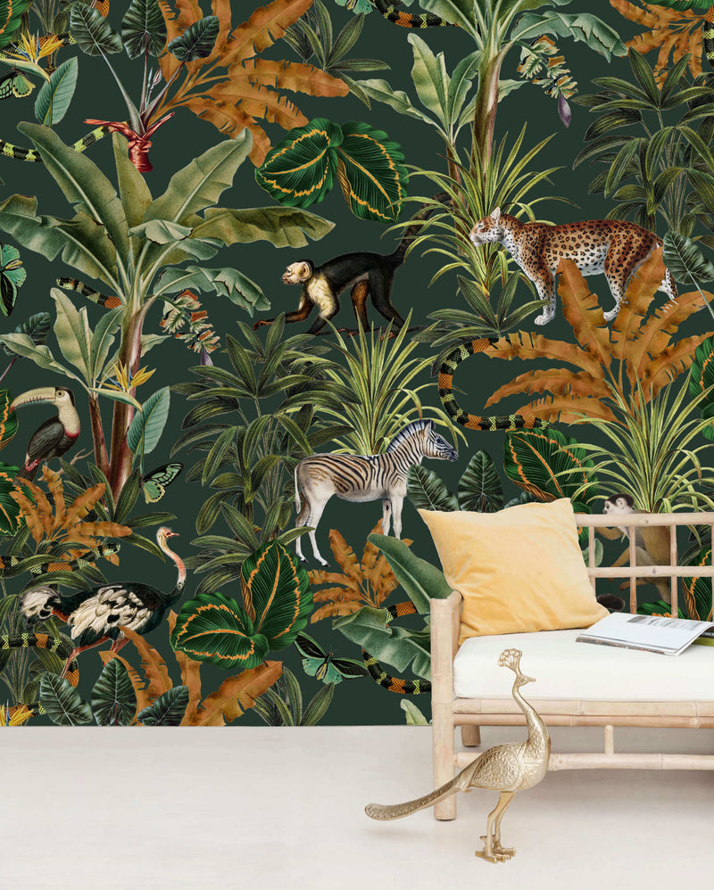 Creative Lab Amsterdam behang Oh La Lot Mighty Jungle Wallpaper