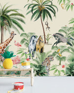 Creative Lab Amsterdam behang Jungle Horse Wallpaper