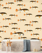 Creative Lab Amsterdam badkamer behang Follow My Fin bathroom Wallpaper