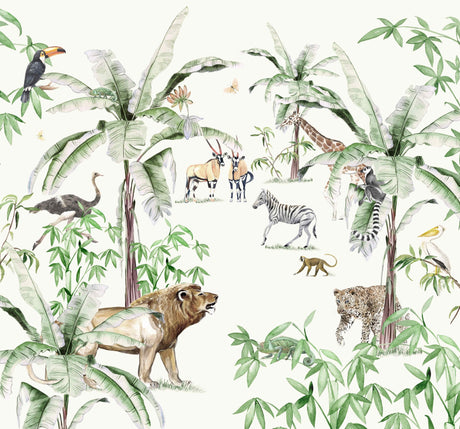 Creative Lab Amsterdam behang Just Another day in the Jungle Wallpaper