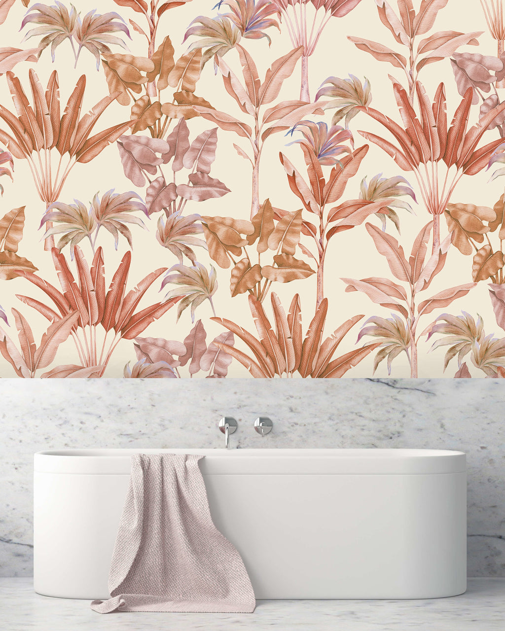 Creative Lab Amsterdam Terra leaves Bathroom Wallpaper