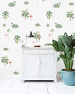 Creative Lab Amsterdam behang Flamingo & Tiger Wallpaper