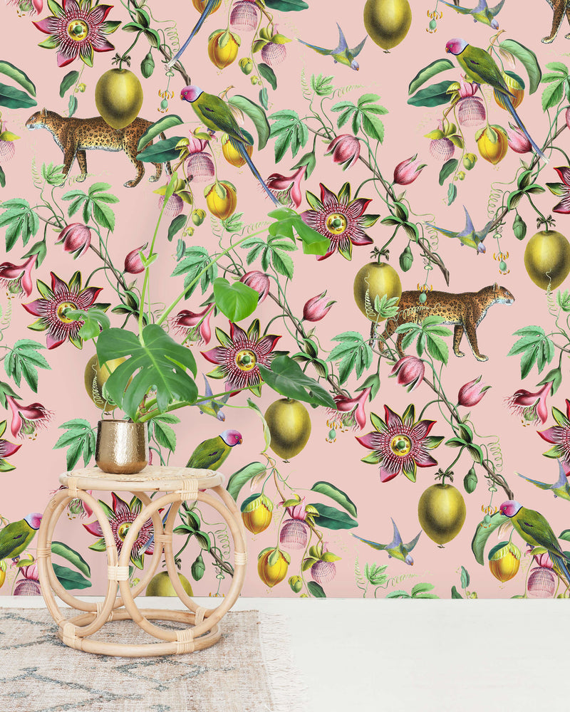 Creative Lab Amsterdam Botanical Garden Pink Wallpaper