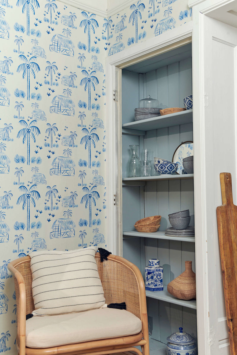 Creative Lab Amsterdam behang Maui Beach Blue Wallpaper