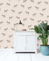 Creative Lab Amsterdam behang Safari Zebra Wallpaper