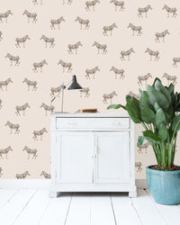 Creative Lab Amsterdam behang Safari Zebra Wallpaper