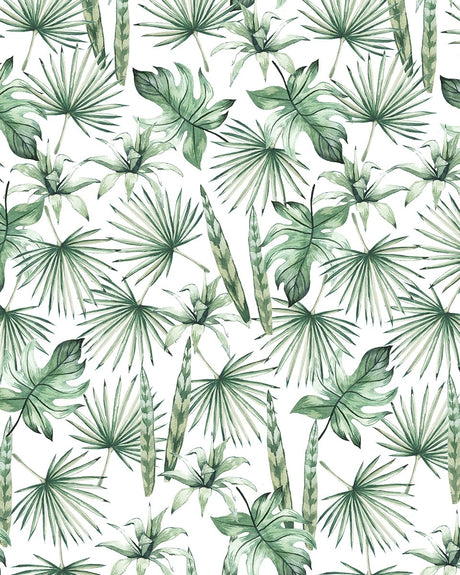Creative Lab Amsterdam behang Jungle Leaves Wallpaper detail