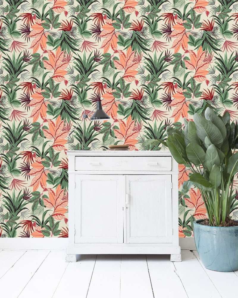 Creative Lab Amsterdam behang Pink Jungle wallpaper