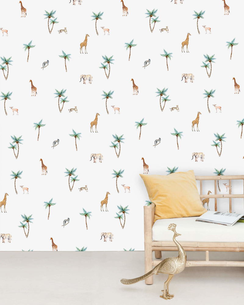 Creative Lab Amsterdam behang Savannah Palmtree wallpaper