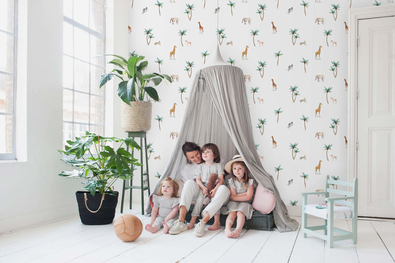 Creative Lab Amsterdam behang Savannah Palmtree Wallpaper