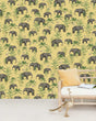 Creative Lab Amsterdam behang Oscar the Elephant Yellow Wallpaper