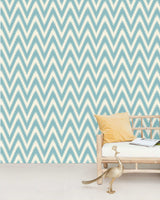 Creative Lab Amsterdam behang Ikat Blue Wallpaper
