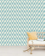 Creative Lab Amsterdam behang Ikat Blue Wallpaper