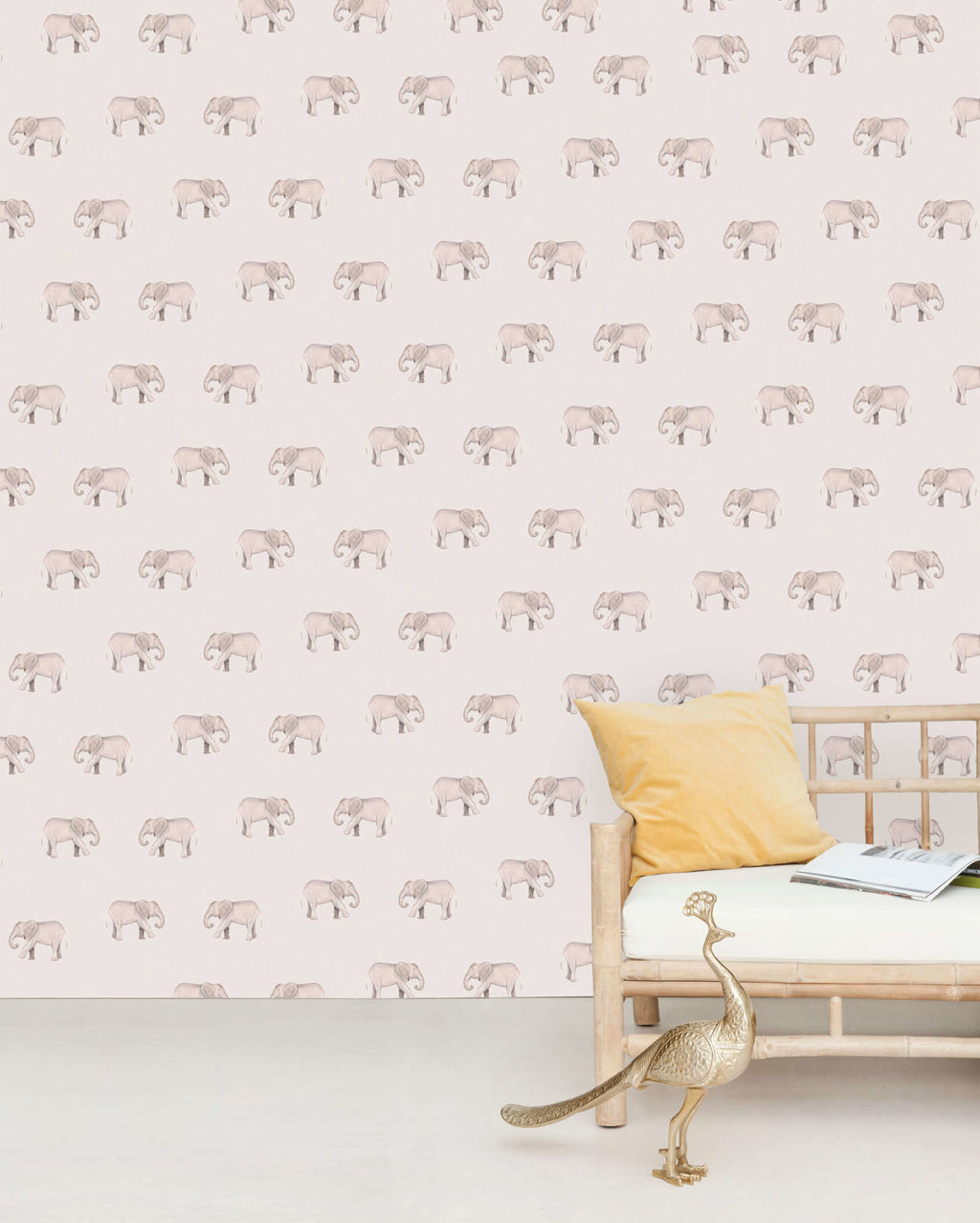 Creative Lab Amsterdam behang Safari Elephant wallpaper