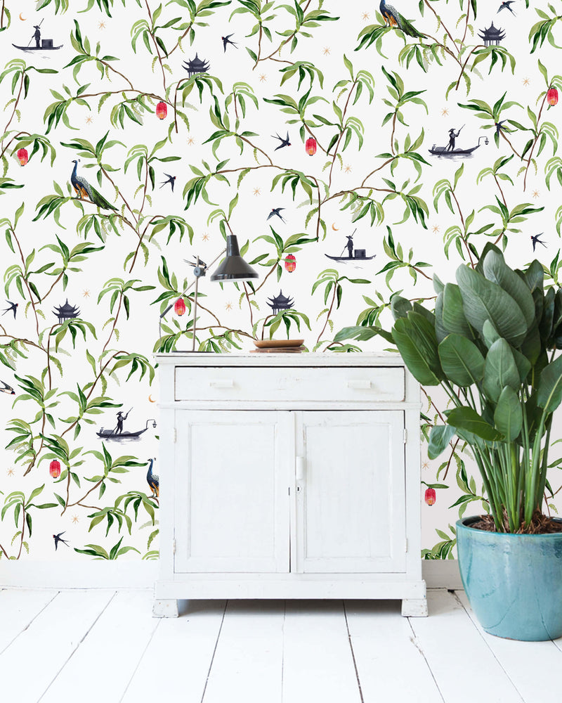 Creative Lab Amsterdam behang Chinese Riverside Wallpaper