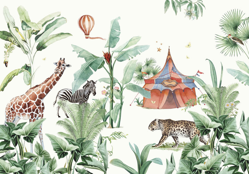 Creative Lab Amsterdam behang Jungle Circus Wallpaper
