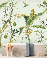 Creative Lab Amsterdam badkamer behang Monkey Life bathroom Wallpaper