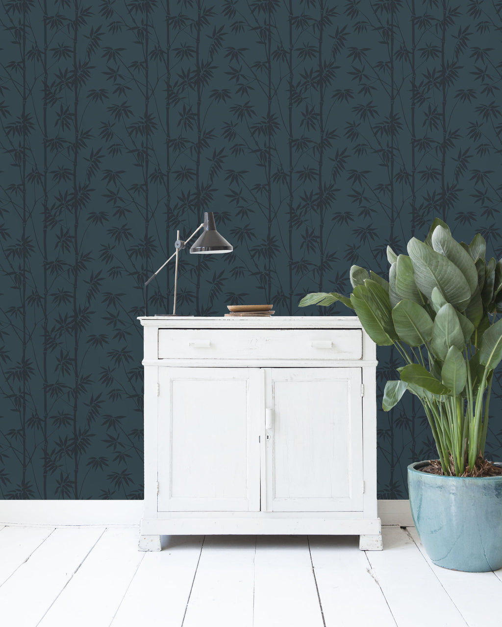 Creative Lab Amsterdam behang Bamboo Blue wallpaper 