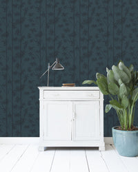 Creative Lab Amsterdam behang Bamboo Blue wallpaper 