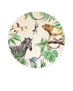 Creative Lab Amsterdam behang cirkel King of the Jungle Wallpaper circle